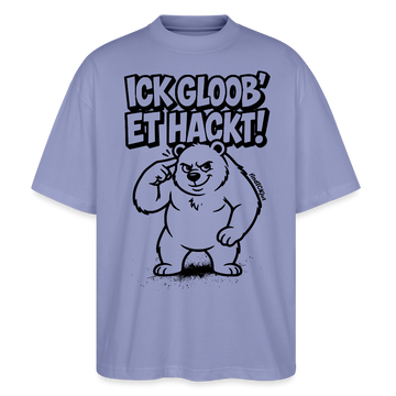 Berlin Shirt-ICK GLOOB ET HACKT-Oversized Unisex Bio T-Shirt - Violett