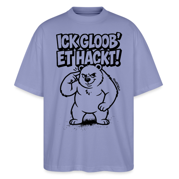 Berlin Shirt-ICK GLOOB ET HACKT-Oversized Unisex Bio T-Shirt - Violett