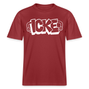 ICKE- RELAXED FIT Unisex Organic T-Shirt mit echt Berliner Schnauze - Erdrot