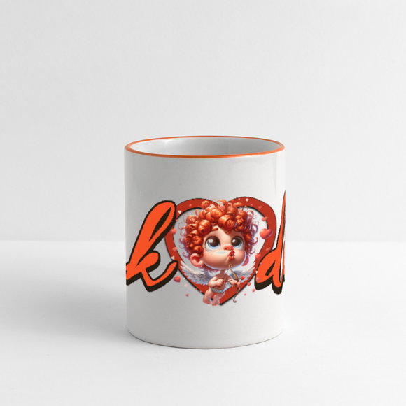 ICK ❤️DIR-Panoramatasse - Weiß/Orange