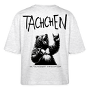 TACHCHEN BERLINER - Frauen Boxy Bio-T-Shirt-back - Weiß meliert