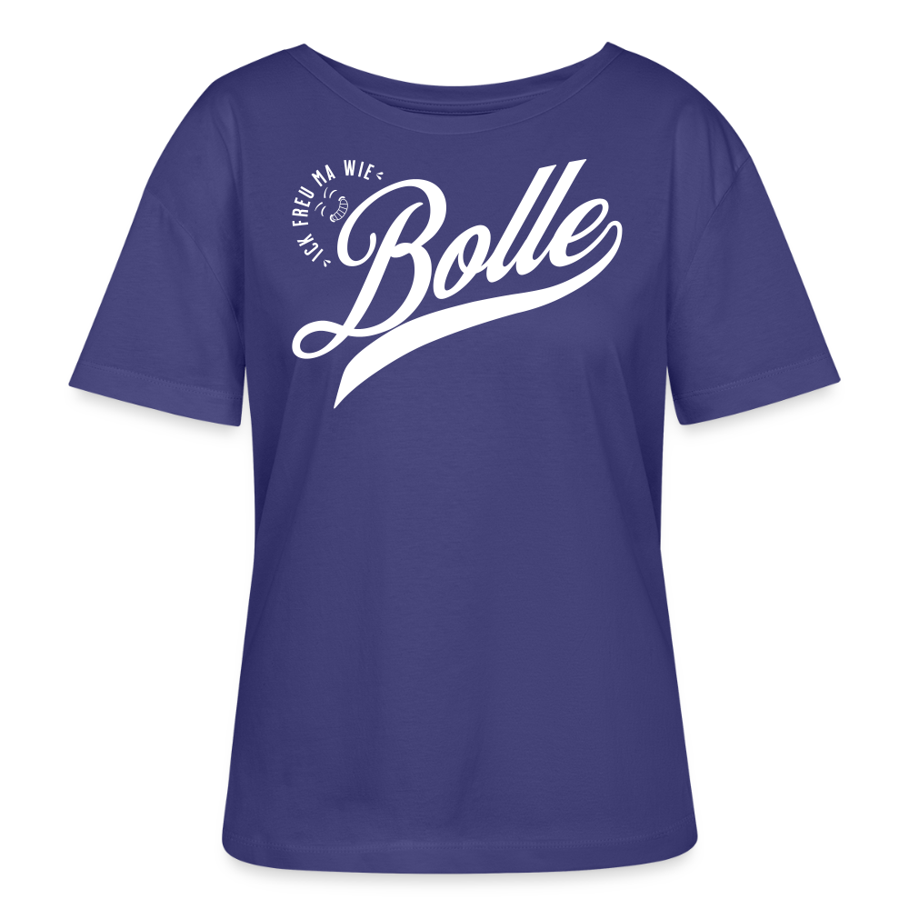ICK FREU MA WIE BOLLE-Rundhals Frauen Bio-T-Shirt - Dämmerung