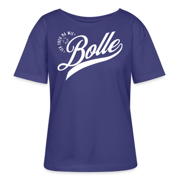 ICK FREU MA WIE BOLLE-Rundhals Frauen Bio-T-Shirt - Dämmerung