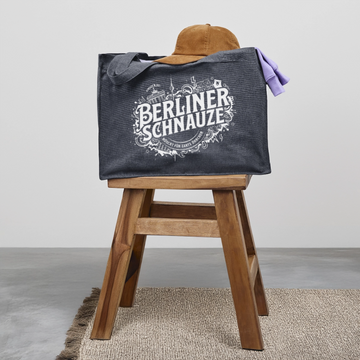 BERLINER SCHNAUZE-Einkaufstasche - midnight Blue
