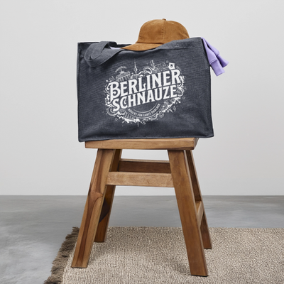 BERLINER SCHNAUZE-Einkaufstasche - midnight Blue