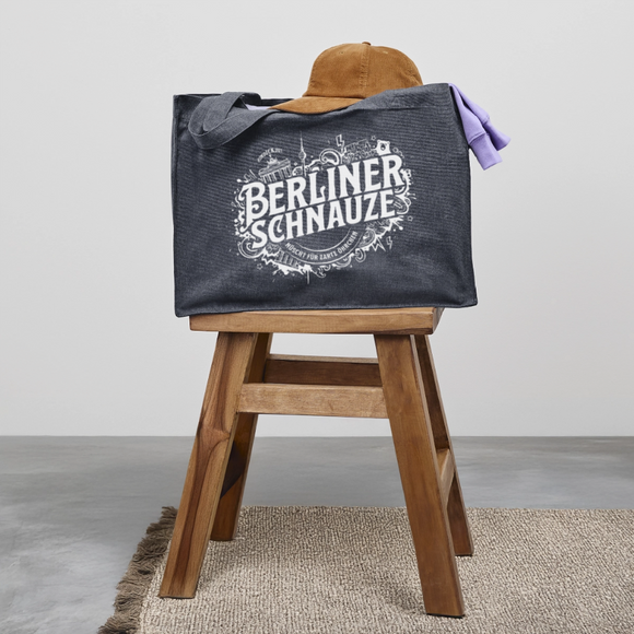 BERLINER SCHNAUZE-Einkaufstasche - midnight Blue