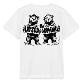 LATSCH & BOMMEL-Kinder Bio T-Shirt - Weiß