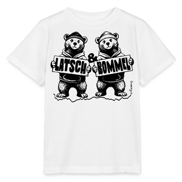 LATSCH & BOMMEL-Kinder Bio T-Shirt - Weiß