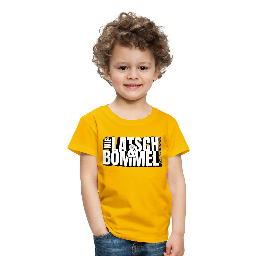 WIE LATSCH UND BOMMEL - Kinder Premium T-Shirt - Sonnengelb