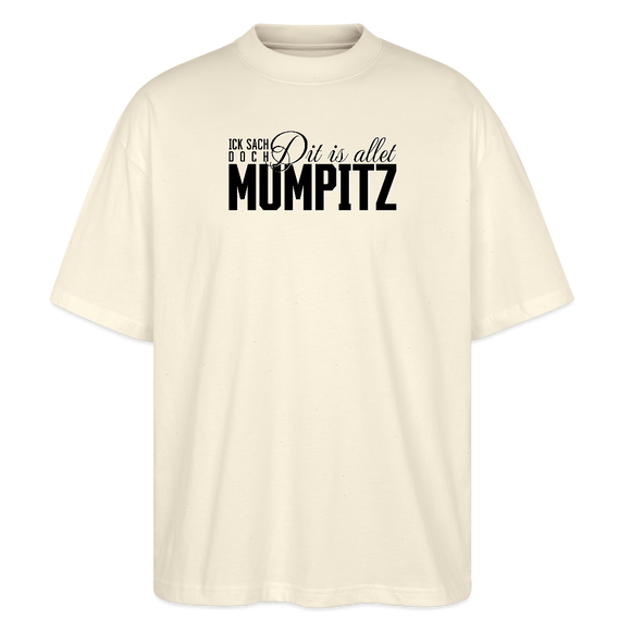 MUMPITZ-Oversized Unisex Bio T-Shirt - Weißgrau