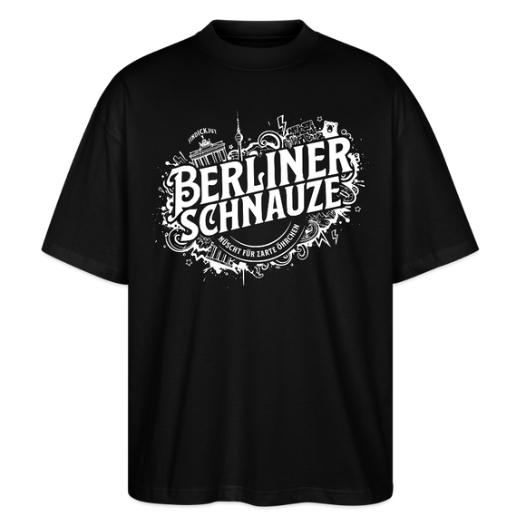 BERLINER SCHNAUZE-Oversized Unisex Bio T-Shirt - Schwarz
