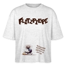 BERLINER FLITZPIEPE - Frauen Boxy Bio-T-Shirt - Weiß meliert