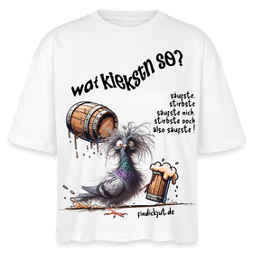 WAT KIEKSTN SO? - Frauen Boxy Bio-T-Shirt - Weiß