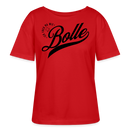 ICK FREU MA WIE BOLLE-Rundhals Frauen Bio-T-Shirt II - Rot