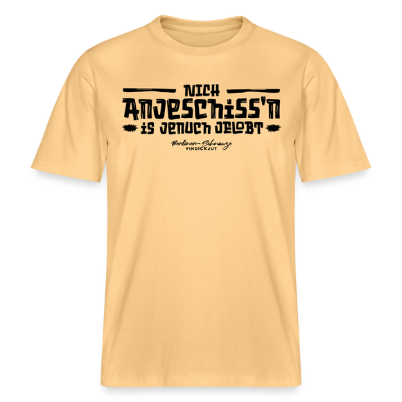 Berliner Spuch-Berliner Lob-NICH ANJESCHISSN-RELAXED FIT Unisex Organic T-Shirt - Hellgelb