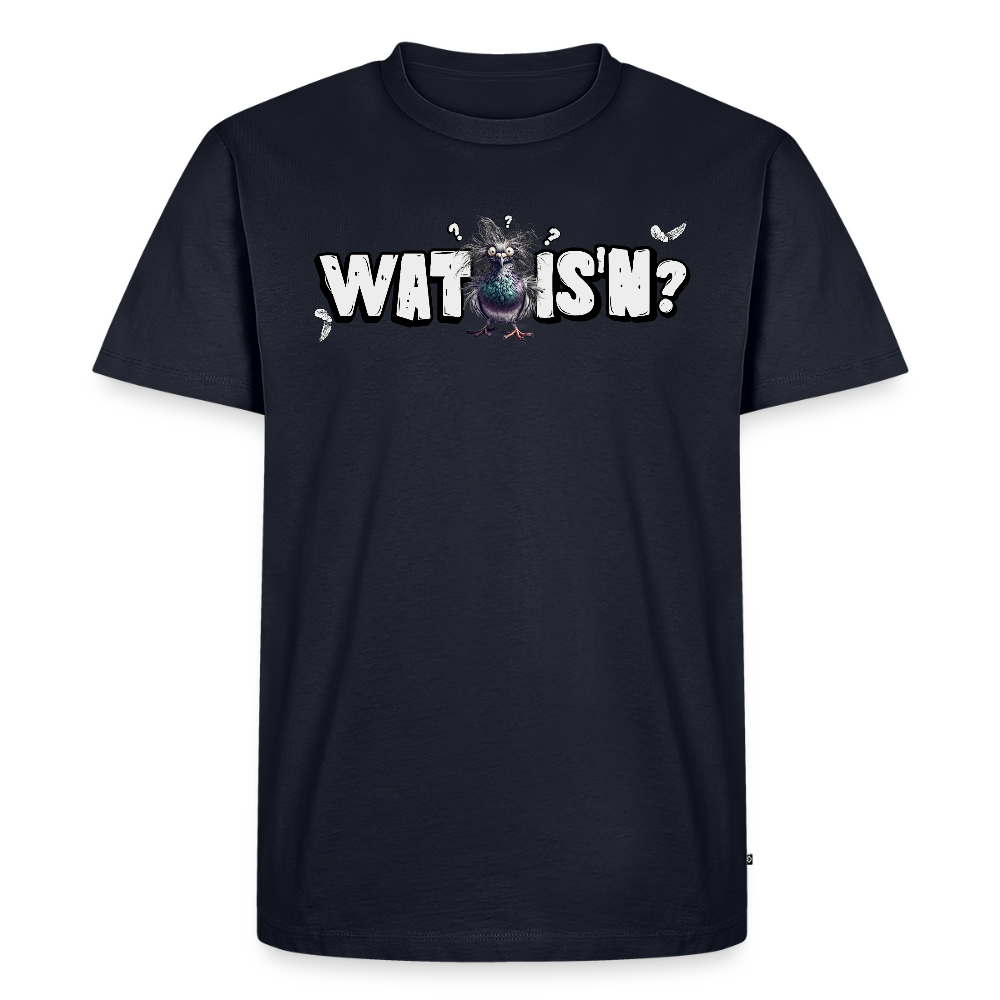 WAT ISN?-Männer Premium BIO T-Shirt - Navy