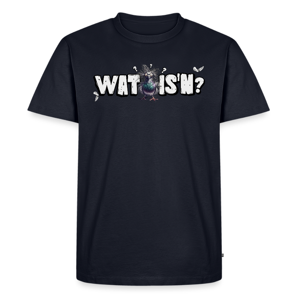 WAT ISN?-Männer Premium BIO T-Shirt - Navy