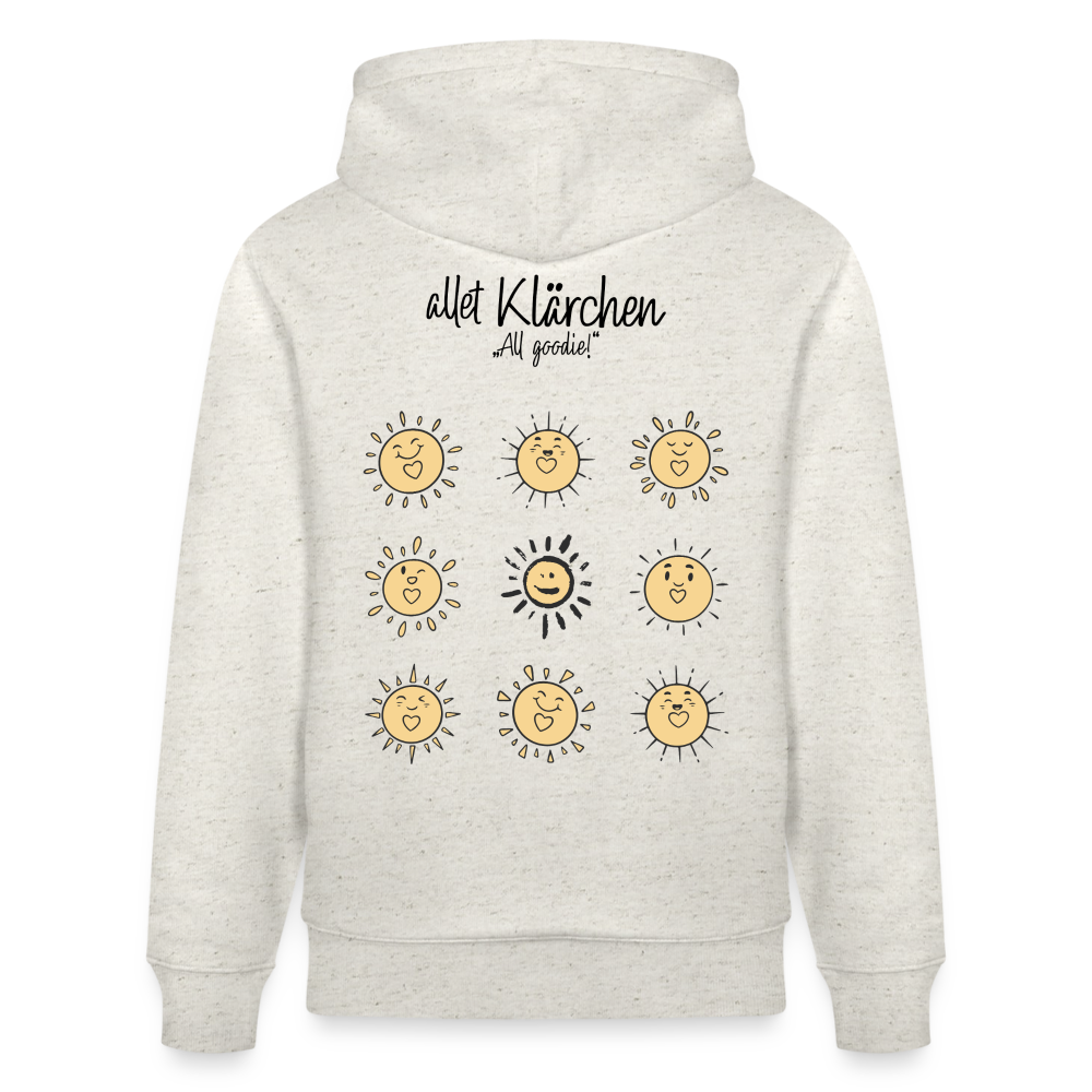 ALLET KLÄRCHEN-Unisex Bio-Hoodie - Beige meliert