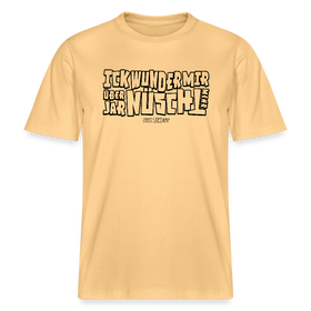 Berliner Spruch-ICK WUNDER MIR-RELAXED FIT Unisex BIO T-Shirt - Hellgelb