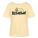 BLÜMERANT-Frauen Bio-T-Shirt mit echt Berliner Schnauze - Creme