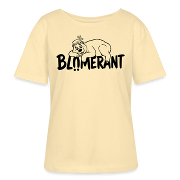 BLÜMERANT-Frauen Bio-T-Shirt mit echt Berliner Schnauze - Creme