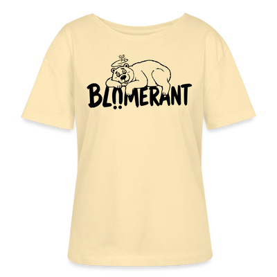 BLÜMERANT-Frauen Bio-T-Shirt mit echt Berliner Schnauze - Creme