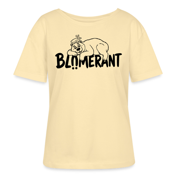 BLÜMERANT-Frauen Bio-T-Shirt mit echt Berliner Schnauze - Creme