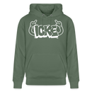 ICKE-Unisex Bio-Hoodie mit Berliner Schnauze - Tanngrün