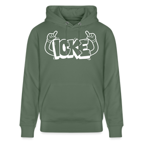 ICKE-Unisex Bio-Hoodie mit Berliner Schnauze - Tanngrün