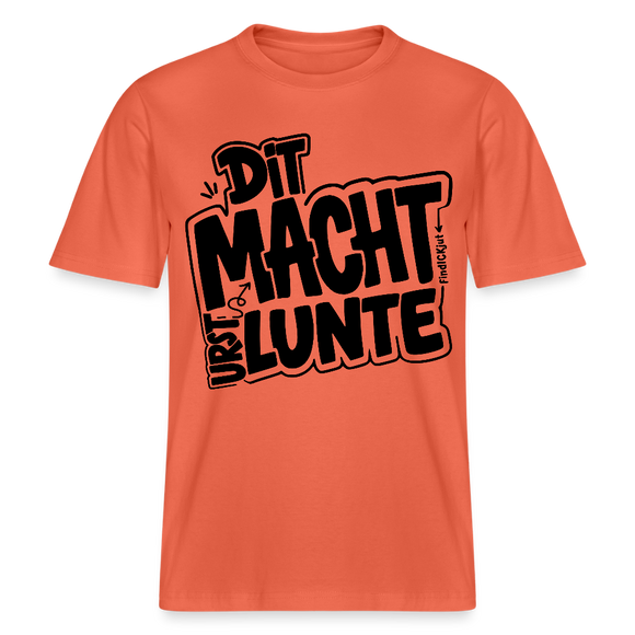 Berlin Shirt mit Berliner Schnauze- DIT MACHT URST LUNTE-RELAXED FIT Unisex Bio T-Shirt - Hellrot