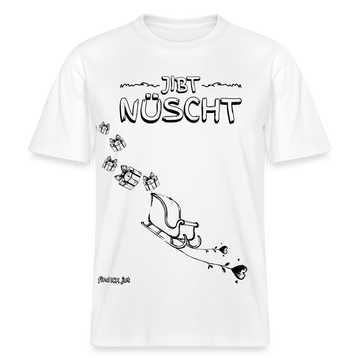 Weihnachten in Berlin 25-JIBT NÜSCHT-unisex Relaxed Fit Bio-T-Shirt II - Weiß