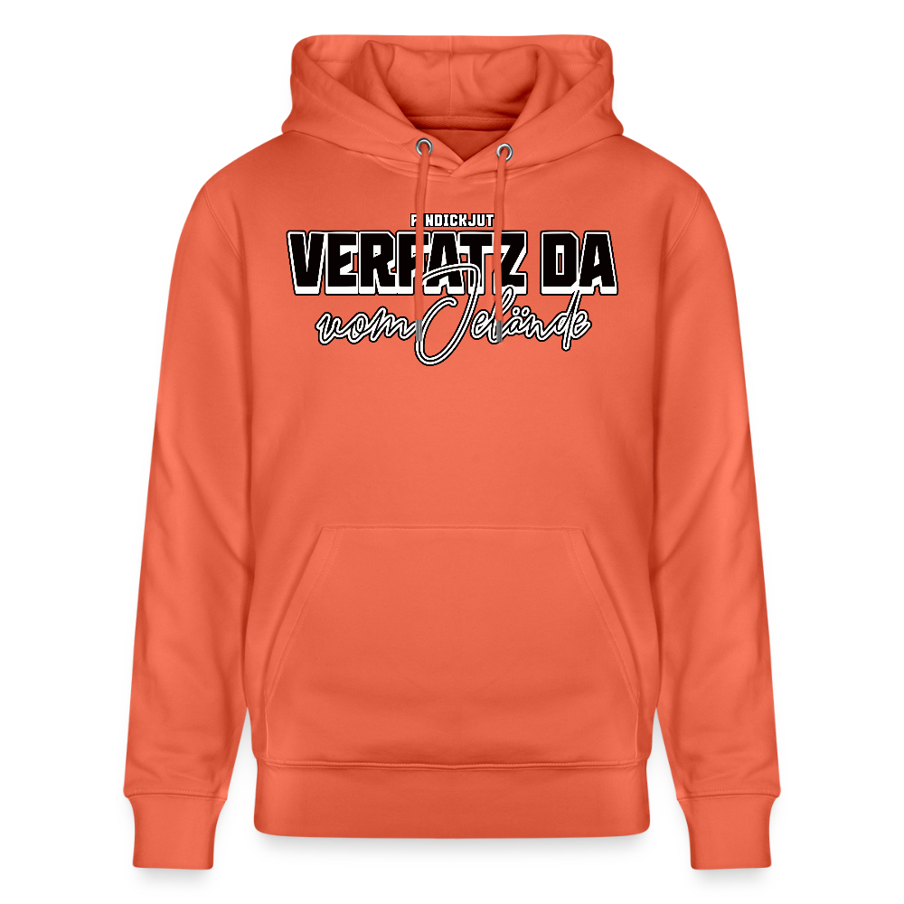 VERFATZ DA VOM JELÄNDE-Unisex Bio-Hoodie - Hellrot