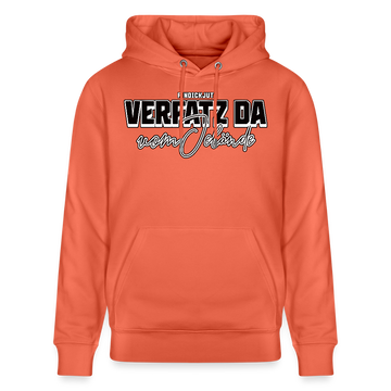 VERFATZ DA VOM JELÄNDE-Unisex Bio-Hoodie - Hellrot
