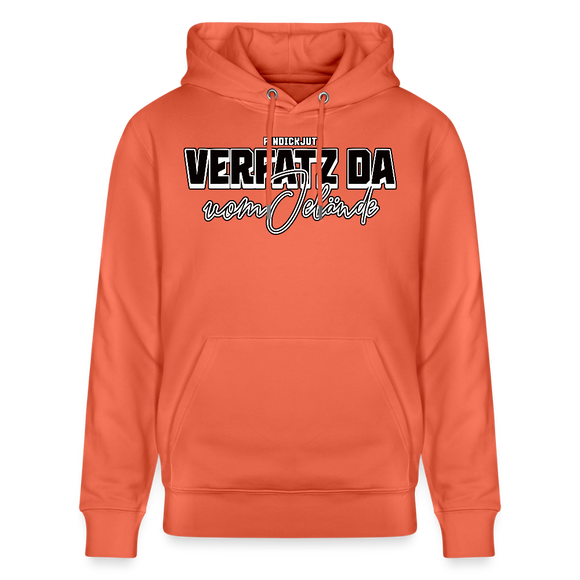 VERFATZ DA VOM JELÄNDE-Unisex Bio-Hoodie - Hellrot