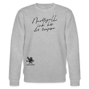 NACHTIGALL ICK HÖR DIR TRAPSEN-Unisex Bio-Sweatshirt - Grau meliert