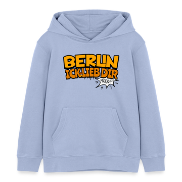 BERLIN ICK LIEB DIR - Kinder Bio-Hoodie - Sky