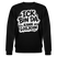 weißes Typo-Design, im Graffiti/Comicstyle „ICK BIN DA KANN LOSJEHN“ auf weissem Unisex Berlin Sweater, aus 100% Bio Baumwolle