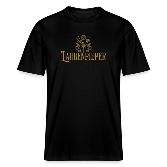 LAUBENPIEPER-Relaxed Fit Unisex Bio-T-Shirt - Schwarz