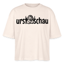 URST SCHAU - Frauen Boxy Bio-T-Shirt  auf berlinerisch- Naturweiß