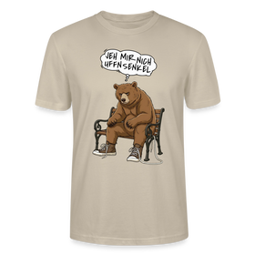 Berliner Bär Shirt-JEH MIR NICH UFFN SENKEL-Unisex T-Shirt - Beige