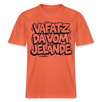 VAFATZ DA VOM JELÄNDE-RELAXED FIT Unisex BIO T-Shirt-hell - Hellrot