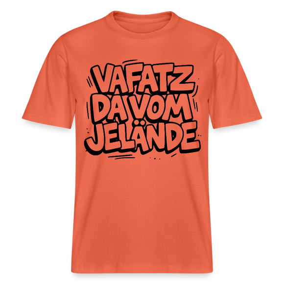 VAFATZ DA VOM JELÄNDE-RELAXED FIT Unisex BIO T-Shirt-hell - Hellrot