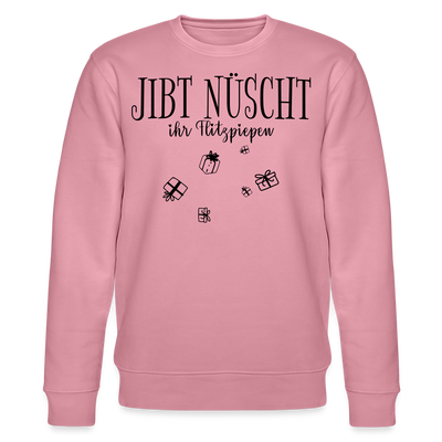 JIBT NÜSCHT zu Weihnachten in Berlin-Unisex Bio-Sweatshirt - Lila Traum