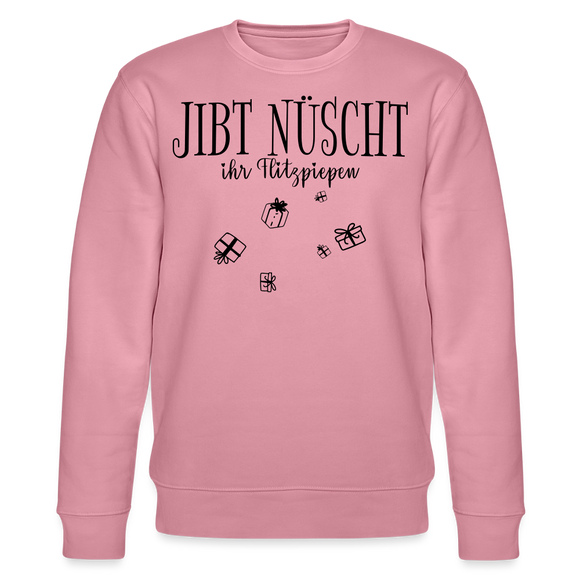 JIBT NÜSCHT zu Weihnachten in Berlin-Unisex Bio-Sweatshirt - Lila Traum