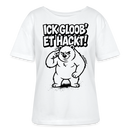 Berlin Shirt-ICK GLOOB' ET HACKT-Rundhals Frauen Bio-T-Shirt - Weiß