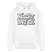 Berliner Spruch-NÜSCHT DARF ICK-Unisex Bio-Hoodie - Weiß