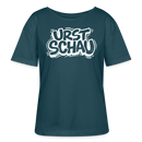 Ostalgie-Rundhals Frauen Bio-T-Shirt-URST SCHAU - Dunkles Petrol
