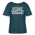 Ostalgie-Rundhals Frauen Bio-T-Shirt-URST SCHAU - Dunkles Petrol