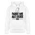 Berliner Spruch-FRÜHER WAR ALLET LEICHTERUnisex Bio-Hoodie - Weiß