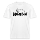 BLÜMERANT-RELAXED FIT Unisex Organic T-Shirt mit Berliner Schnauze - Weiß